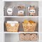 mDesign Plastic Bathroom Storage Container Bin Box with Handles, 4 Pack, Clear